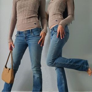 VINTAGE Y2K HOLLISTER LOW RISE MEDIUM WASH BOOTCUT JEANS